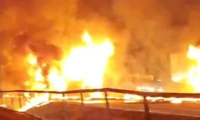 Karnataka: Sleeper Bus Catches Fire After Truck Collision on NH-48, Several Killed